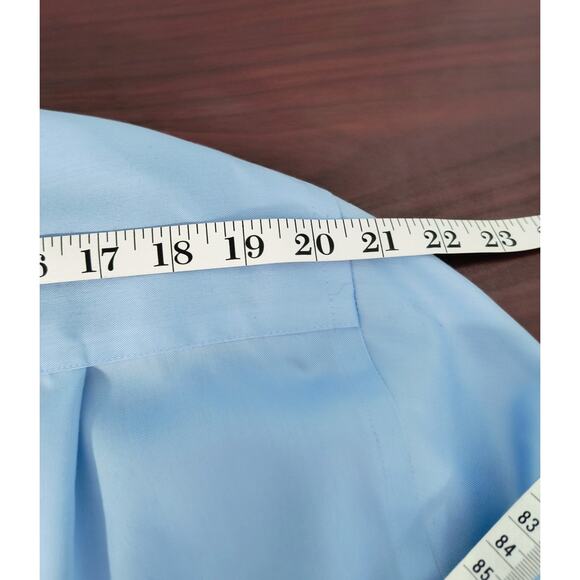 Donald Trump Signature Collection Dress Shirt Men's Sz 17 (36/37) Blue Button Up - Picture 8 of 11